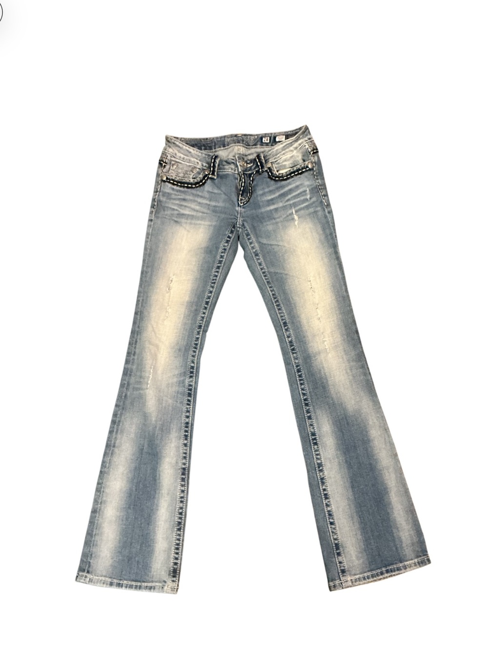 Miss Me SUNNY Denim White Wash Bootcut Jeans